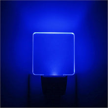 Cargar imagen en el visor de la galería, Paquete de 2 luces nocturnas LED enchufables de 0.5 W con sensor de atardecer a amanecer, color azul LN23
