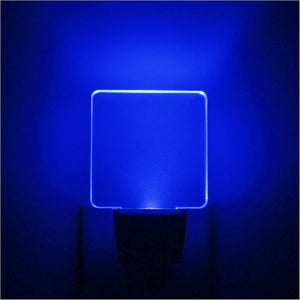 Paquete de 2 luces nocturnas LED enchufables de 0.5 W con sensor de atardecer a amanecer, color azul LN23