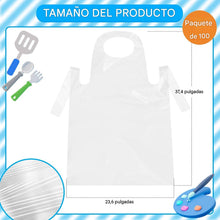 Cargar imagen en el visor de la galería, Delantales desechables para adultos de plástico
