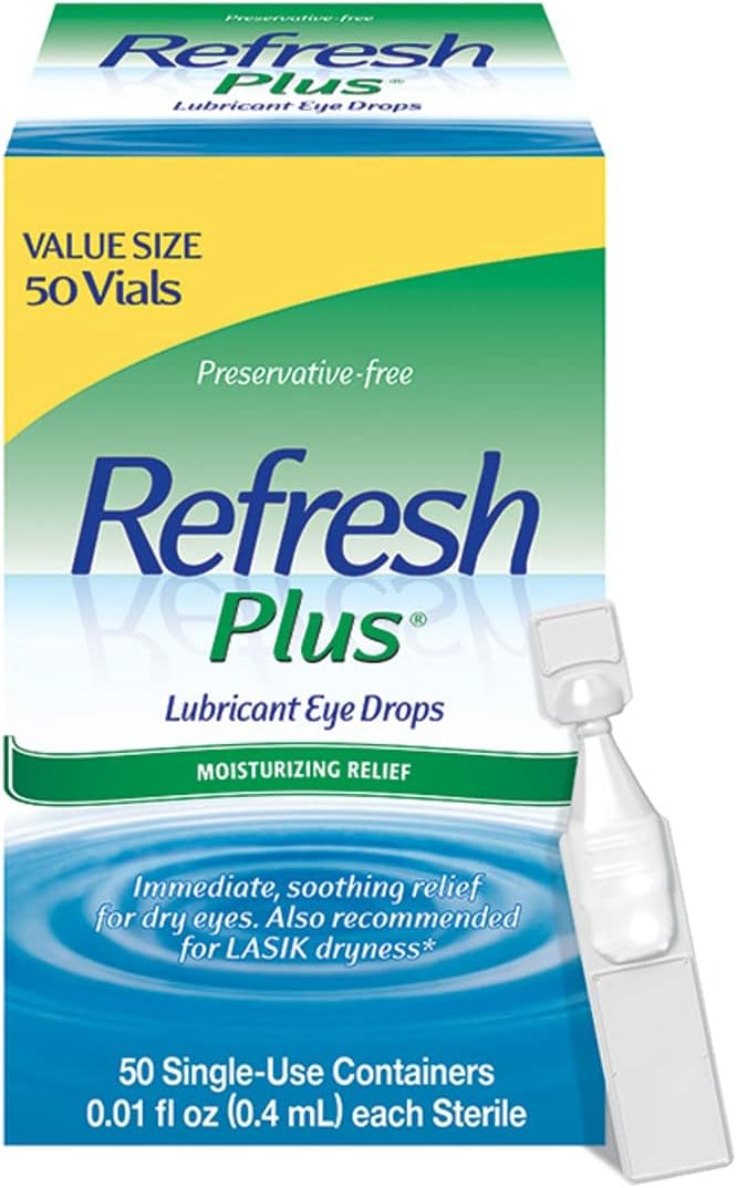 Refresh Plus - Gotas lubricantes para los ojos, sin conservantes Q1