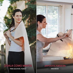 2x Mantas contra incendios de 40 x 40 pulgadas