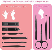 Cargar imagen en el visor de la galería, Juego de manicura y pedicura, profesional y de lujo 10 en 1
