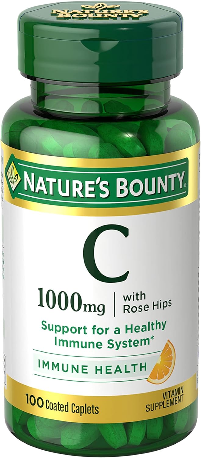 Nature's Bounty Vitamina C + escaramujos, apoyo inmunológico,  a24