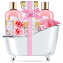 Cargar imagen en el visor de la galería, Cesta de regalo de spa para mujeres de lujo, 8 piezas
