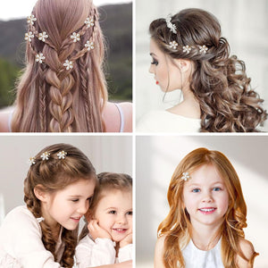 Pinzas pequeñas para el cabello de flores para mujer A21