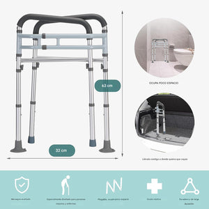 Barandillas de seguridad para inodoro ajustable