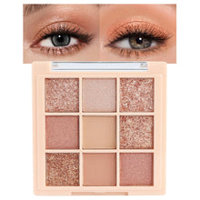 Cargar imagen en el visor de la galería, Paleta de sombras de ojos color champán oro rosa champán, paleta de sombra de ojos rosa altamente pigmentada, brillo nude, sombras de ojos brillantes de larga duración, a22  impermeable, mezclable
