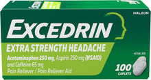 Cargar imagen en el visor de la galería, Excedrin Extra Strength Analgésico y medicamento para el dolor de cabeza
