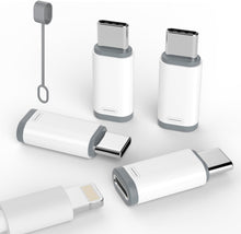 Cargar imagen en el visor de la galería, Paquete de 4 adaptadores Lightning a USB C para iPhone 15/16  a24
