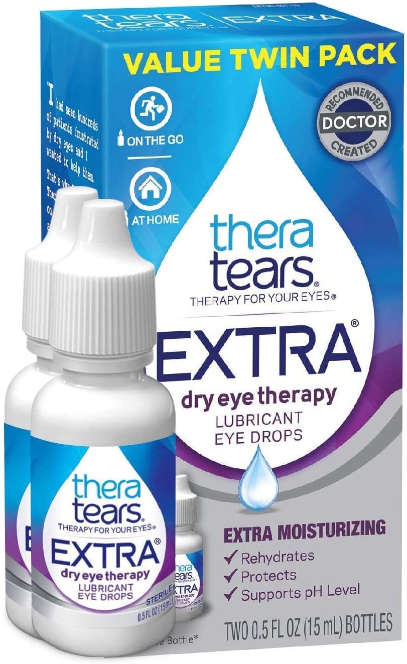 TheraTears Gotas lubricantes para terapia ocular extra seca para ojos secos A24