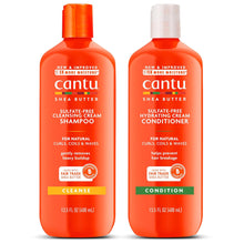 Cargar imagen en el visor de la galería, Cantu Paquete de champú y acondicionador en crema sin sulfato, 13.5 onzas líquidas (paquete de 2) A19

