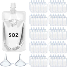 Cargar imagen en el visor de la galería, 100 bolsas de plástico transparente para bebidas, bolsas reutilizables para bebidas para adultos
