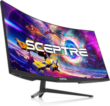 Cargar imagen en el visor de la galería, Sceptre - Monitor curvado de 30 pulgadas para videojuegos,  a24
