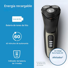 Cargar imagen en el visor de la galería, Afeitadora Philips Norelco 3000 Series en seco y húmedo
