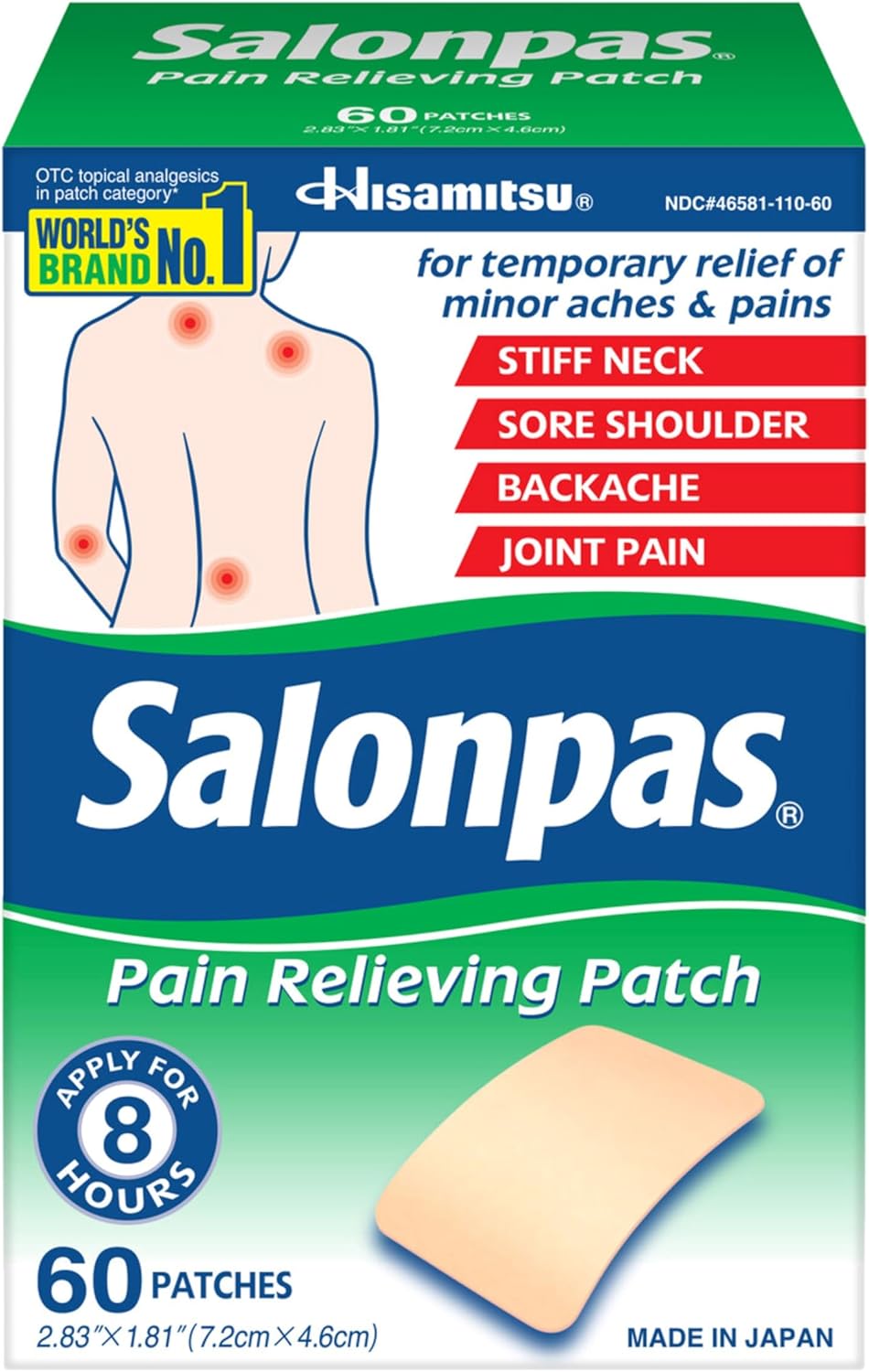 Salonpas - Parches para aliviar el dolor de espalda, a24