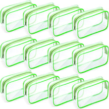 Cargar imagen en el visor de la galería, 12 Piezas Bolsas Transparentes para Maquillaje 7,1 x 2,2 x 4,7 pulgadas
