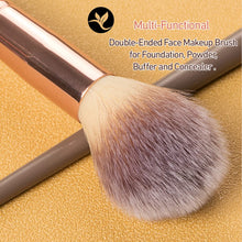 Cargar imagen en el visor de la galería, INGMAS Brocha de maquillaje para base, brocha de contorno superior en ángulo/redondo de doble punta
