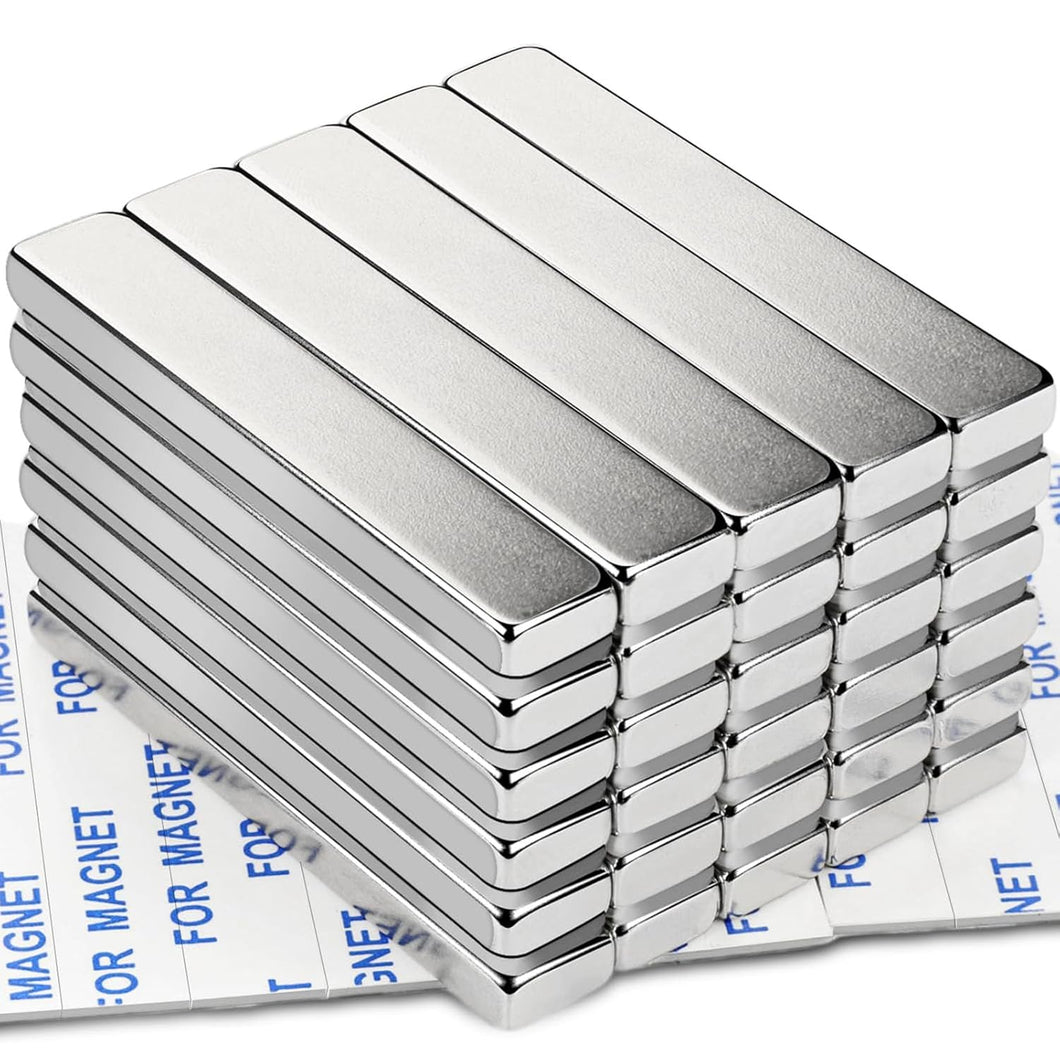 Imanes de neodimio fuerte con adhesivo de doble cara 60 x 10 x 5 mm