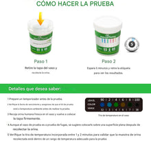 Cargar imagen en el visor de la galería, Kit de prueba de drogas en orina de varios paneles para BZD, COC, MET-500, OPI-300, THC y temporizador
