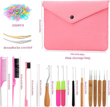 Cargar imagen en el visor de la galería, kgxulr Kit de 220 ganchos de ganchillo para rastas
