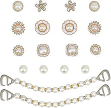 Cargar imagen en el visor de la galería, Encantos brillantes para zapatos, decoraciones de zapatos para mujer, cadenas de perlas, accesorios de zapatos rosados, dijes de flores para zapatos, estilo propio a22
