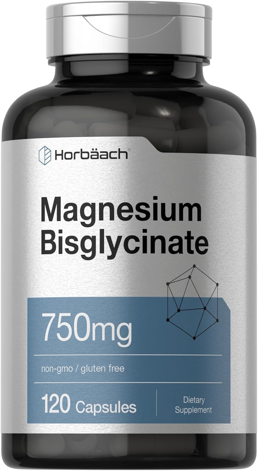 Bisglicinato de magnesio 120 cápsulas 750 mg