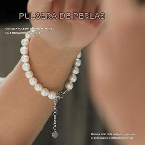 Juego de collar de perlas para mujer 3 piezas