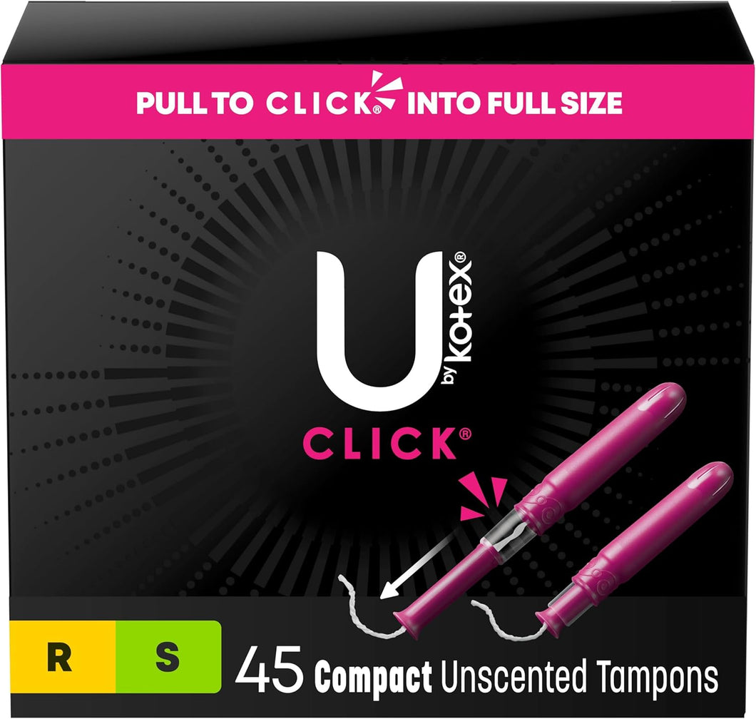 Tampones compactos U de Kotex Click a24