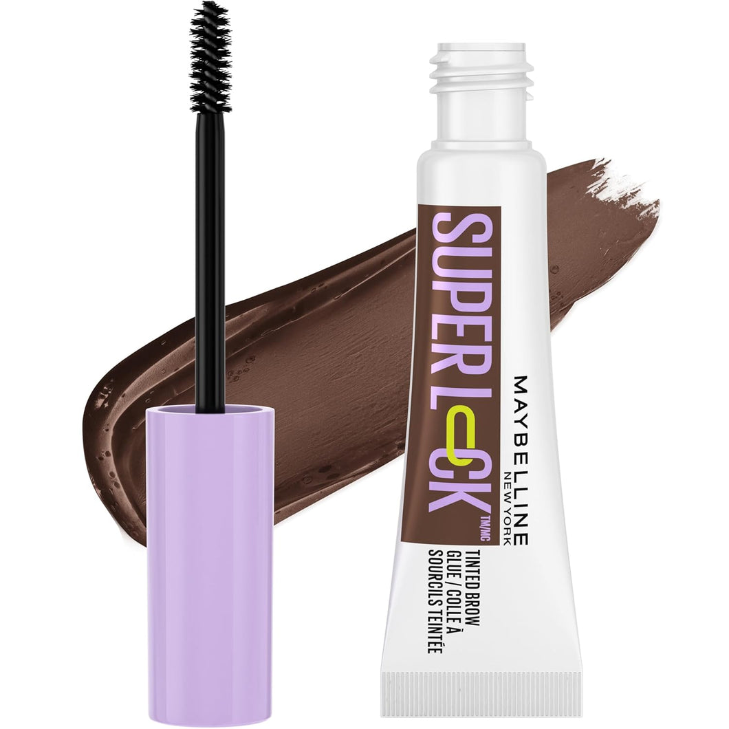 Maybelline Super Lock - Gel para cejas con pegamento para cejas