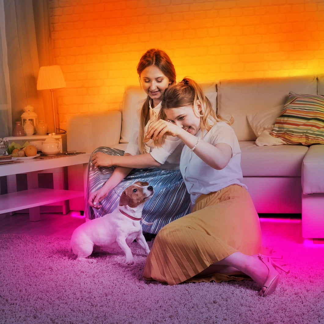 Daybetter - Juego de luces de tira led (32.8 pies, con mando a distancia y fuente de alimentación, cambio de color