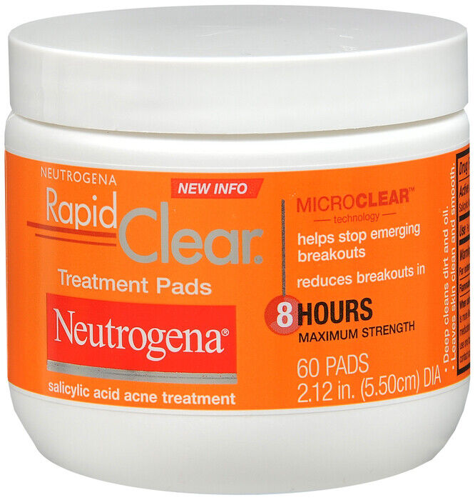 Almohadillas faciales Neutrogena para el acné