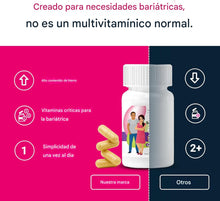 Cargar imagen en el visor de la galería, Multivitamínica bariátrica con 45 mg de hierro (30 unidades)
