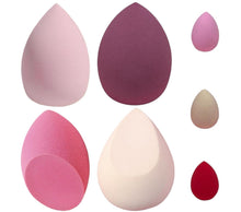 Cargar imagen en el visor de la galería, Fresh up™ Beauty-Blender - Esponja de maquillaje de esponja para maquillaje, reutilizable, lavable, aplicación sin rayas, vegano, sin látex (paquete de 7) (multicolor) A19
