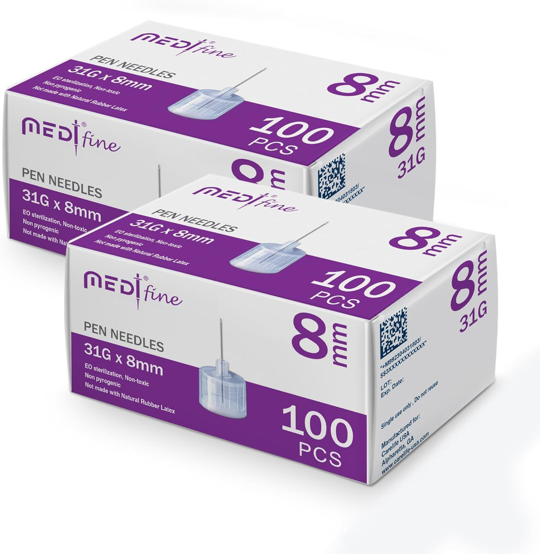 Agujas finas para bolígrafo de insulina (31G 0.315 in) a24