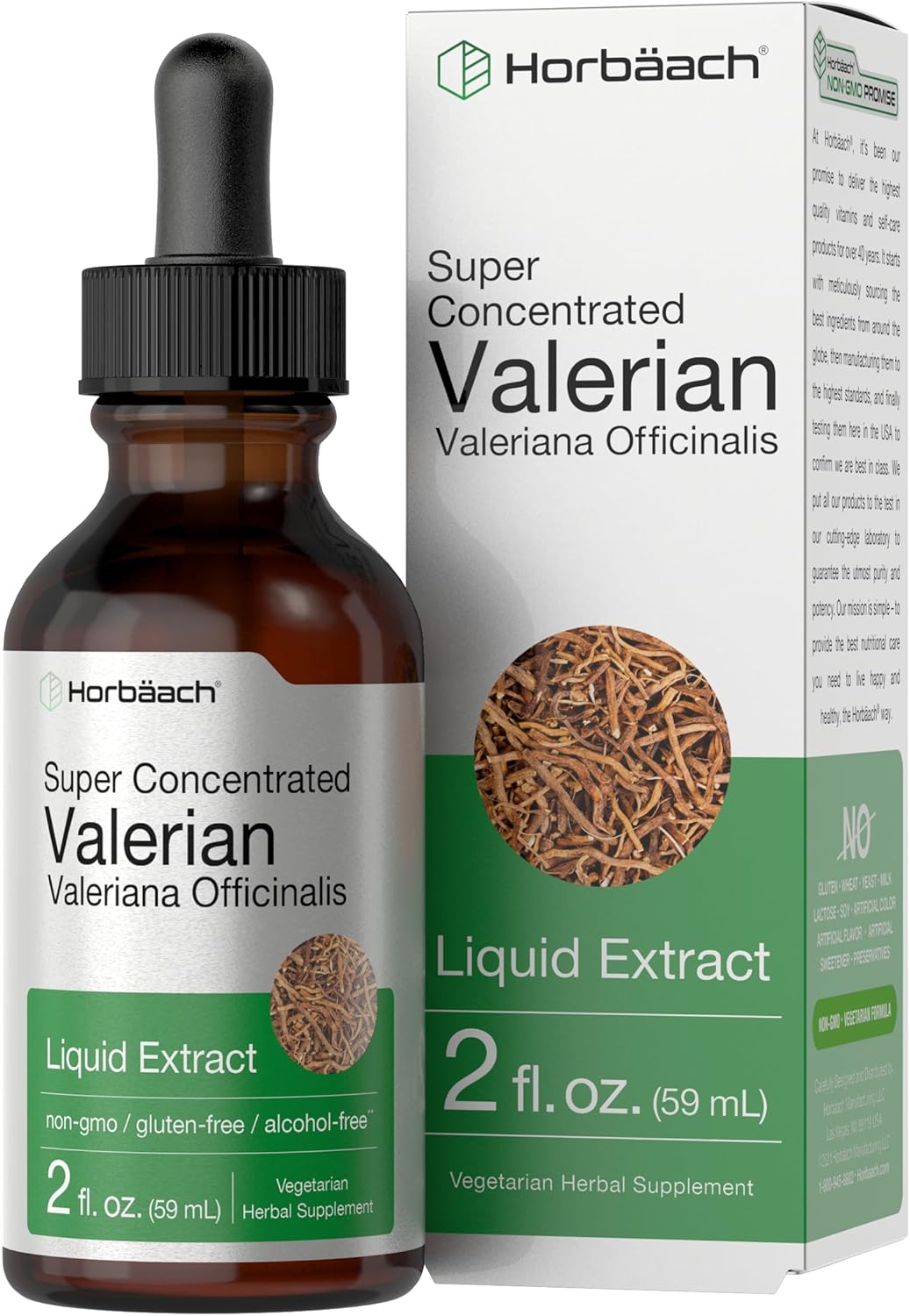 Horbäach Extracto de raíz de valeriana en gotas sin alcohol