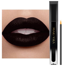 Cargar imagen en el visor de la galería, MAKI YIKA Lápiz labial negro para mujer, color que permanece de larga duración, sin manchas, lápiz labial líquido mate, a prueba de transferencia, color de labios sin crueldad | Witch Girl A19
