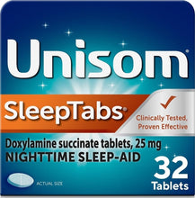Cargar imagen en el visor de la galería, Unisom SleepTabs 25 mg – Ayuda Nocturna para Dormir |
