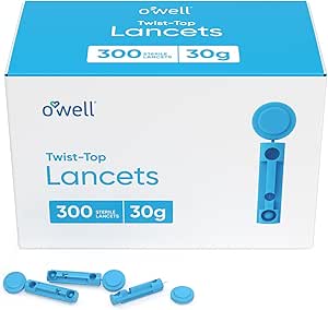 Lancetas con tapa giratoria, lancetas estériles para pruebas de diabetes a24
