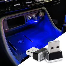 Cargar imagen en el visor de la galería, Deemars - 2 luces LED USB para interior de coche, luces nocturnas para el coche
