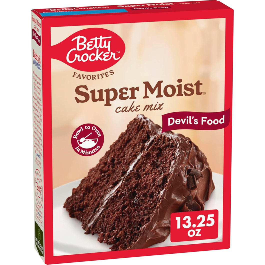 Betty Crocker Favorites Super Moist Devil's Food Cake Mix, 13.25 oz