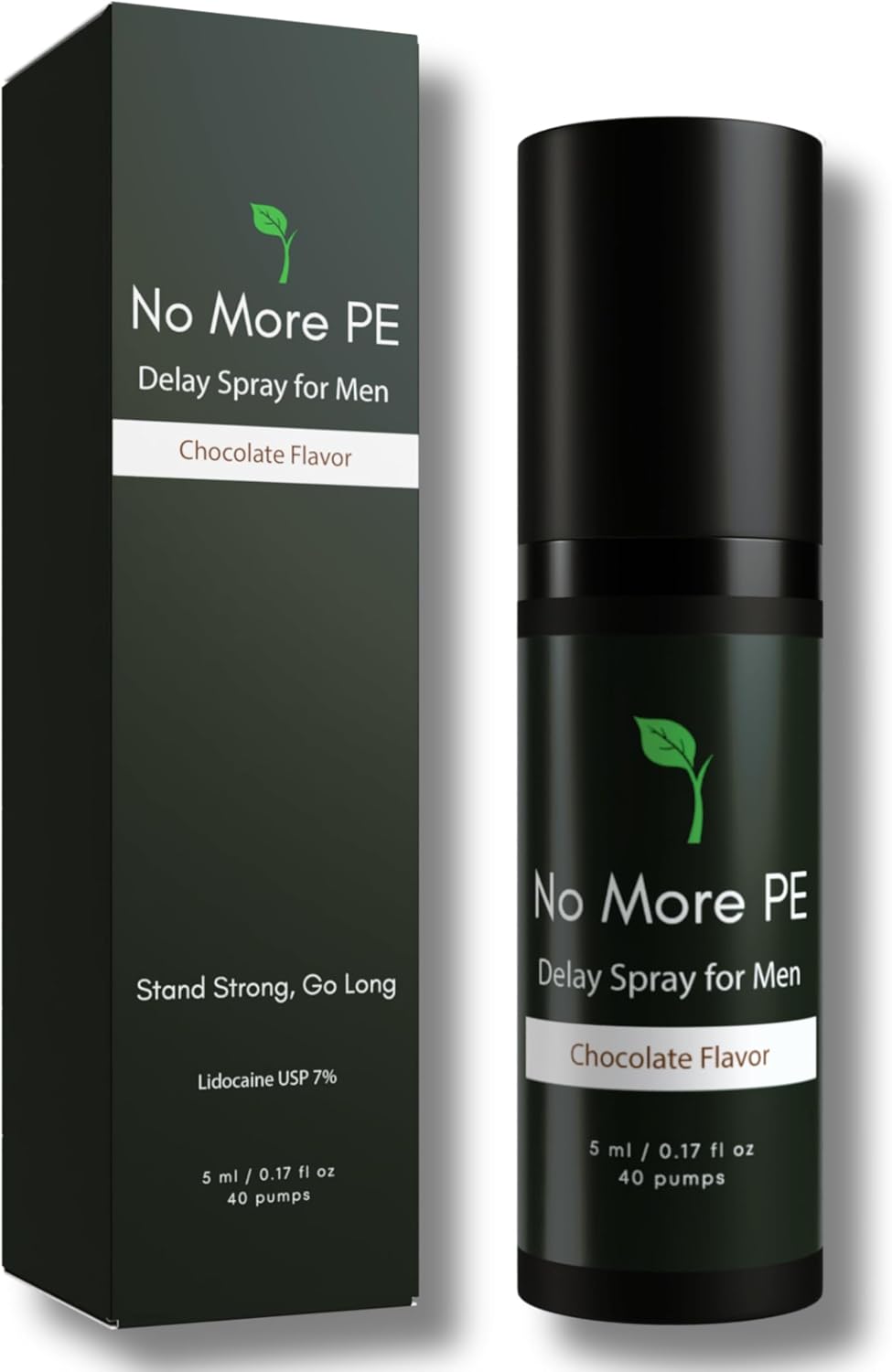 Spray retardador de lidocaína para hombres de 0.2 fl oz (40 bombas) en aroma a chocolate Q1