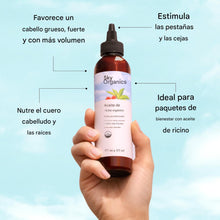 Cargar imagen en el visor de la galería, Aceite de ricino orgánico (6oz), 100%
