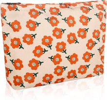Cargar imagen en el visor de la galería, Bolsa de cosméticos Bolsa de maquillaje Preppy Cute Corduroy Neceser
