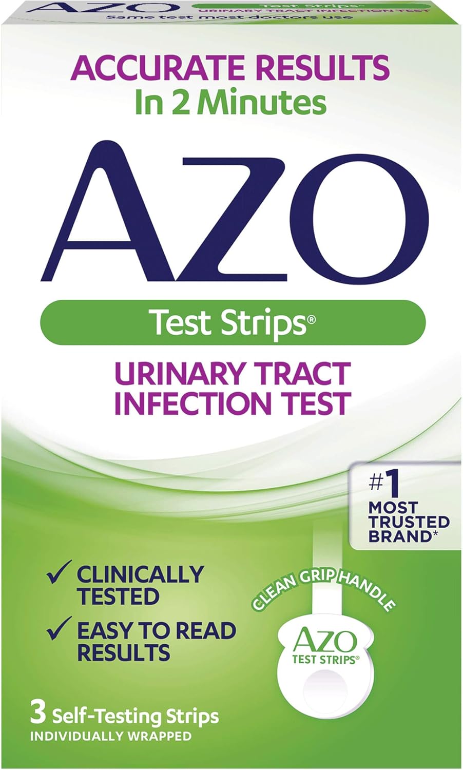 AZO tiras de prueba de infección en el tracto urinario,  a24