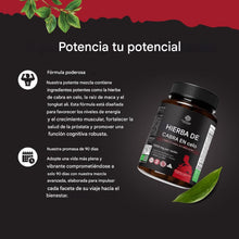Cargar imagen en el visor de la galería, Suplemento de hierba de cabra cachonda de 1000 mg para resistencia 90 cápsulas
