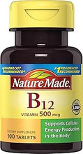 Cargar imagen en el visor de la galería, Vitamina B-12, 500 mcg
