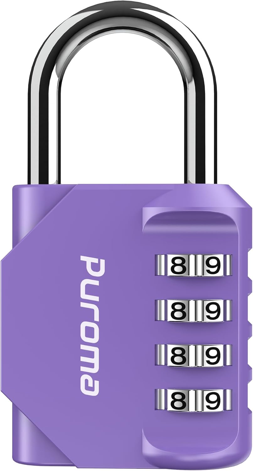 Puroma - Candado impermeable de combinación de 4 dígitos a24