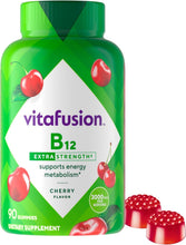 Cargar imagen en el visor de la galería, Vitafusion Vitamina B12 Fuerza extra gomitas, 90 unidades
