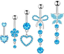 Cargar imagen en el visor de la galería, BSJ4U Piercing de ombligo para ombligo
