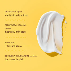 Loción de protección solar, ultra ligera, protección de alto rendimiento, SPF 15, 8 onzas